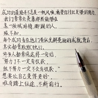 励志之路，词语积累摘抄与励志语录，走向成功的力量之源