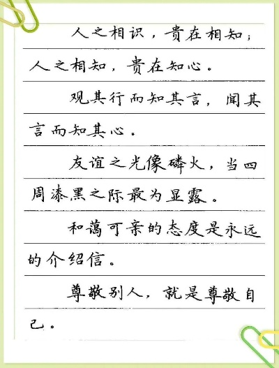 楷书硬笔励志语录，铸就人生辉煌篇章，激发无限潜能与力量