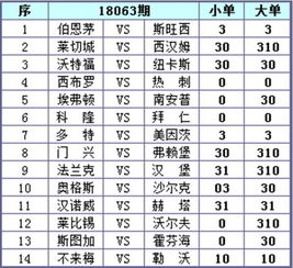 全球足球彩票最新排名大揭秘，世界足彩格局一览表！