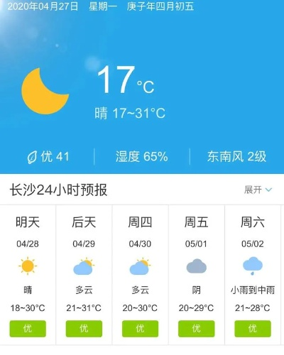 长沙最新天气预报今日更新通知