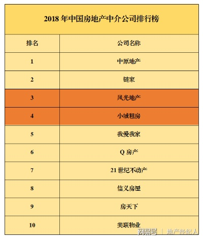 房东中介公司排名揭秘，行业巨头与优势概览
