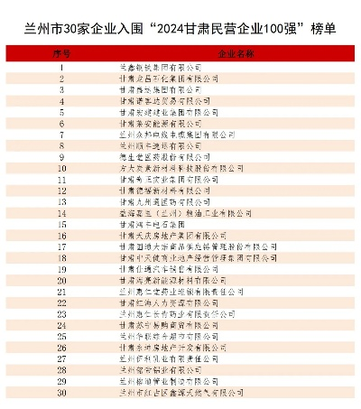 兰州品牌公司排名揭秘，西北商界璀璨明珠探寻记