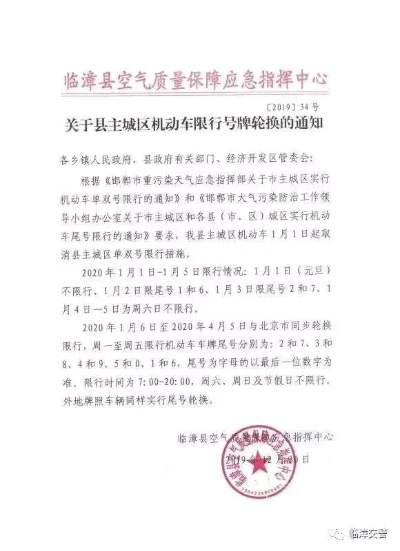 临漳机动车最新限号通知，细节解读、影响分析，百度收录标准吸睛标题
