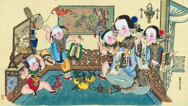 杨柳青年画与百度的探索之旅，奇妙交汇的魅力画卷