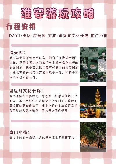 淮安旅游必知，历史文化与自然美景的完美攻略顺序